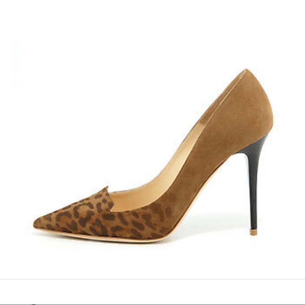 Jimmy Choo Suede Leopard Pumps